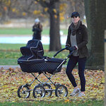 Kate Middleton Pushing Prince George in Stroller