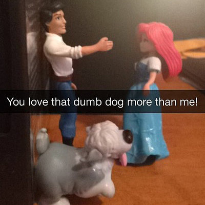 Disney Princess Snapchats