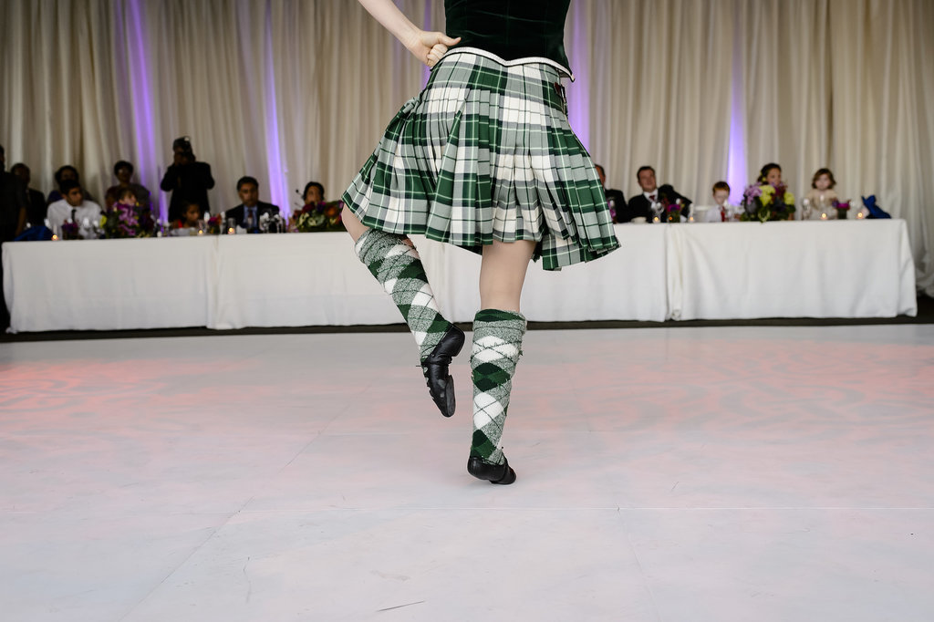 Reception entertainment included Scottish dancers.
Photo by Chrisman Studios
