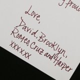 Victoria Beckham's Card From David Beckham and Their Kids